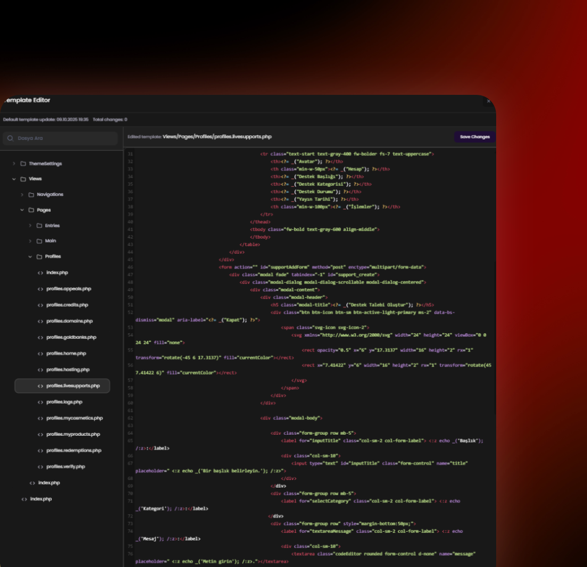 Zonely Theme Editor